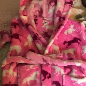 cute and fuzzy kids Hatley robe